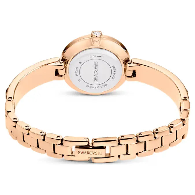 Swarovski Matrix Bangle Ladies Watch Rose Gold Grey 5679887