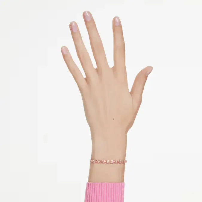 Swarovski Matrix Bracelet Pink Pear Cut Gold 5707187