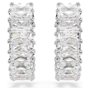 Millenia Hoop Earrings Baguette Cut 5733397 Swarovski
