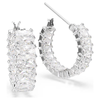 Millenia Hoop Earrings Baguette Cut 5733397 Swarovski