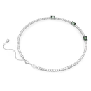 Swarovski Matrix Tennis Necklace Baguettes Green 5666168 Swarovski