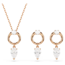 Swarovski Mesmera Pendant Set Rose Gold Mixed-Cut 5733808 Swarovski