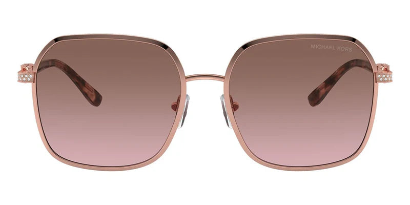 Michael Kors Cadiz Sunglasses Rose Gold Frame Brown Lens MK1145B 110814