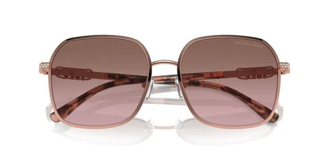 Michael Kors Cadiz Sunglasses Rose Gold Frame Brown Lens MK1145B 110814