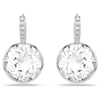 Millenia Drop Round Earrings White Swarovski