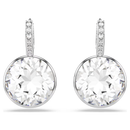 Millenia Drop Round Earrings White Swarovski