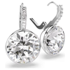 Millenia Drop Round Earrings White Swarovski