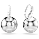 Millenia Drop Round Earrings White Swarovski