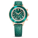 Swarovski Octea Chrono Ladies Watch Green Leather 5672931