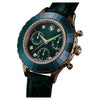 Swarovski Octea Chrono Ladies Watch Green Leather 5672931 Swarovski