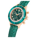Swarovski Octea Chrono Ladies Watch Green Leather 5672931