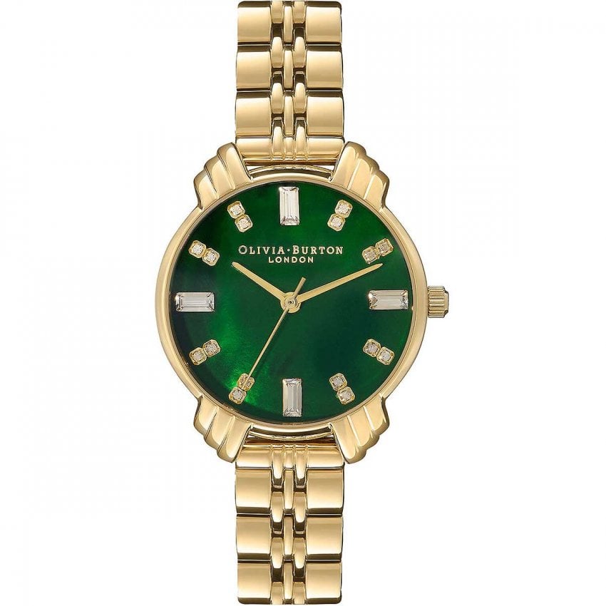 Olivia Burton Art Deco Ladies Gold Watch OB16DC02