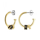 Olivia Burton Jewellery Bead Charms Gold Hoop Earrings 24100451