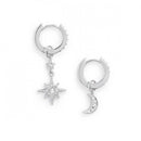 Olivia Burton Jewellery Celestial Silver Hoop Earrings OBJCLE38