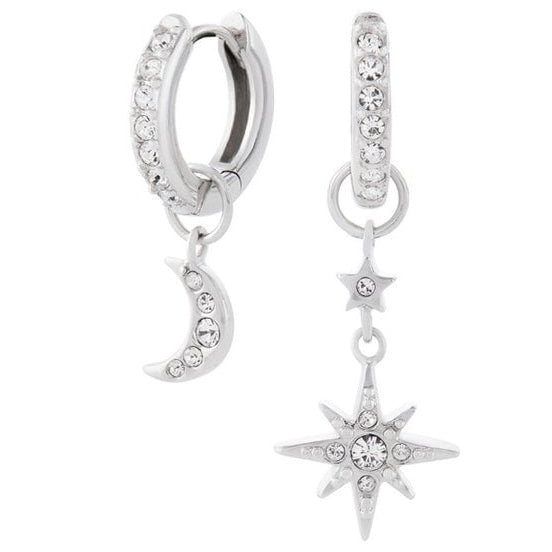 Olivia Burton Jewellery Celestial Silver Hoop Earrings OBJCLE38