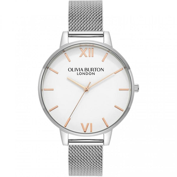 Olivia Burton White Dial Ladies Silver Watch 24000171