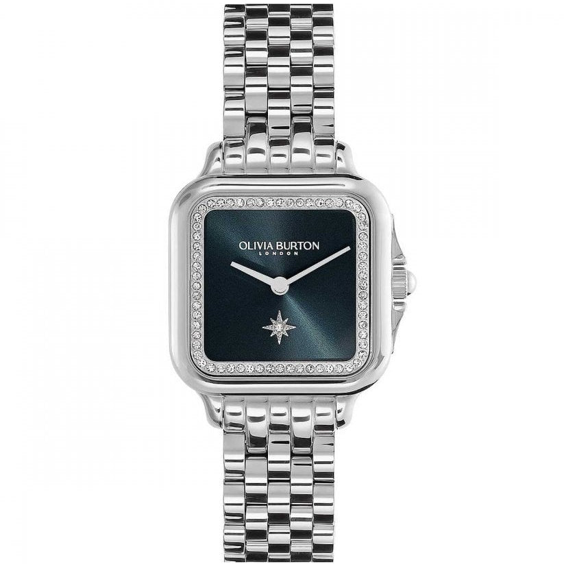 Olivia Burton Grosvenor Ladies Silver Watch 24000083