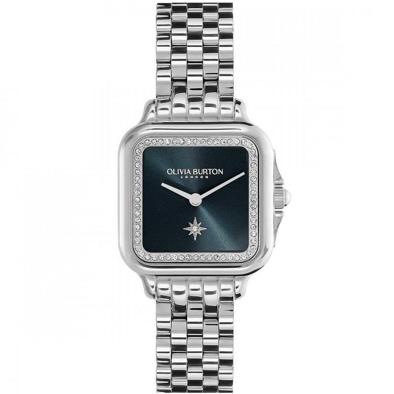 Olivia Burton Grosvenor Ladies Silver Watch 24000083