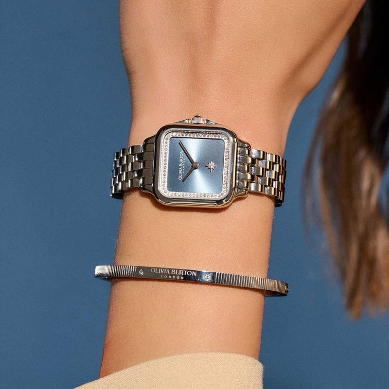 Olivia Burton Grosvenor Ladies Silver Watch 24000083