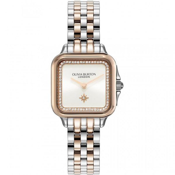 Olivia Burton Grosvenor Ladies Two-Tone Rose Gold Watch 24000125