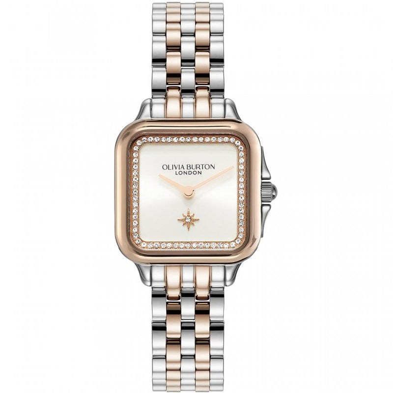 Olivia Burton Grosvenor Ladies Two-Tone Rose Gold Watch 24000125