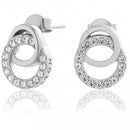 Olivia Burton Jewellery Bejwelled Interlink Silver Earrings OBJCOE220