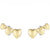 Olivia Burton Jewellery Mini Hearts Gold Earrings 24100463