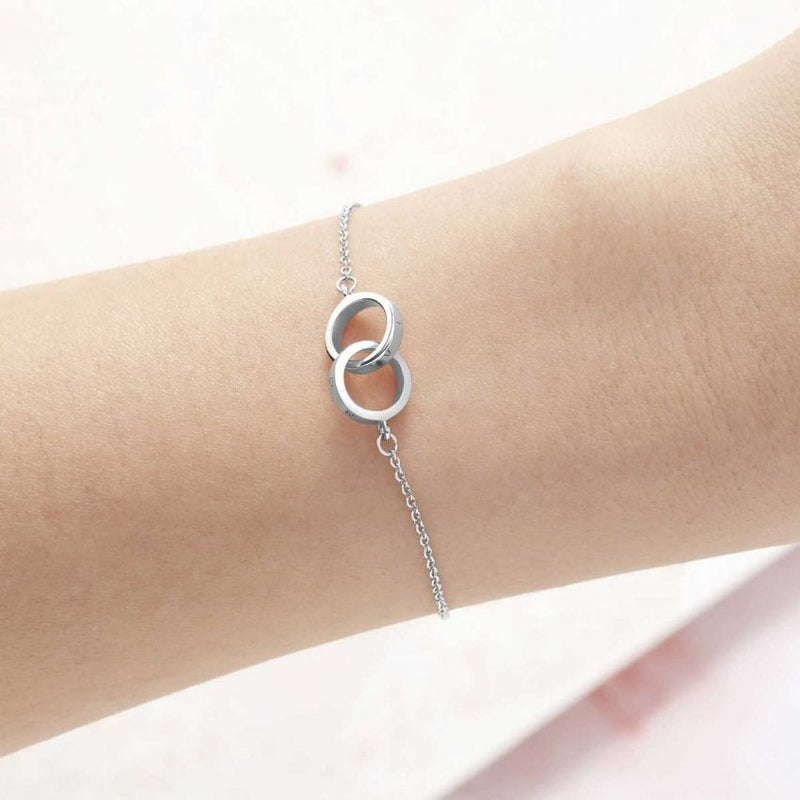 Olivia Burton Jewellery Interlink Silver Bracelet OBJENB14B
