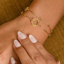 Olivia Burton Jewellery Honeycomb Classic Gold Double Bracelet 24100308
