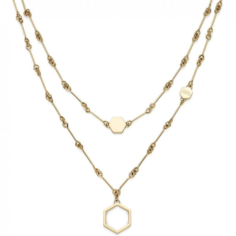 Olivia Burton Jewellery Honeycomb Classic Gold Necklace 24100306