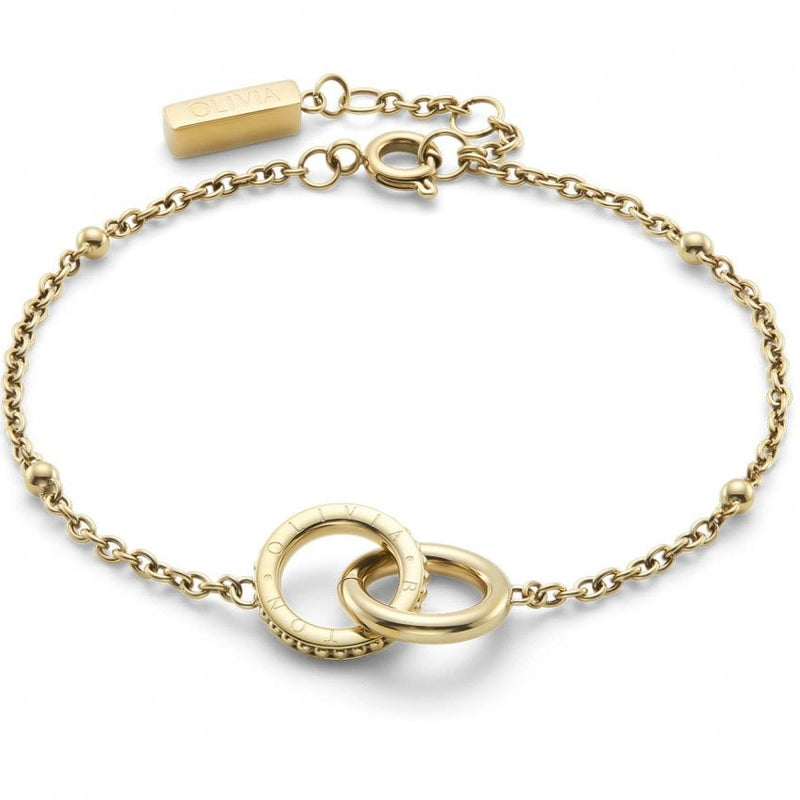 Olivia Burton Jewellery Amity Interlock Gold Bracelet 24100315