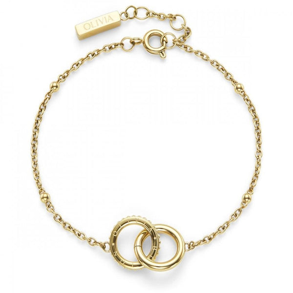 Olivia Burton Jewellery Amity Interlock Gold Bracelet 24100315