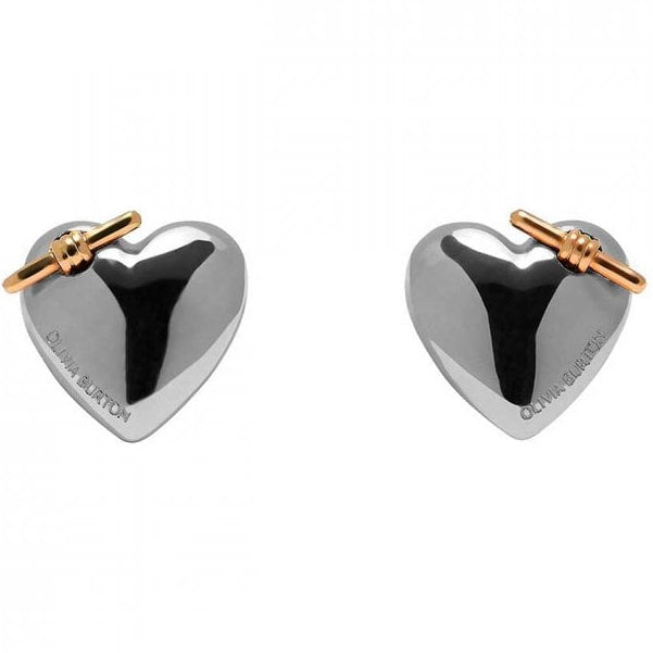 Olivia Burton Jewellery Knot Heart Silver Earrings 24100038