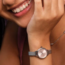 Olivia Burton Mini Classic Ladies Silver Pink Watch 24000244