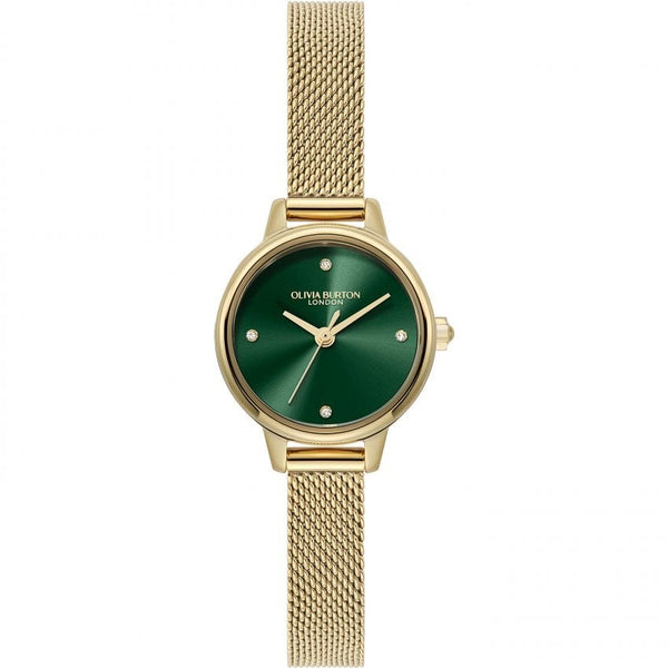 Olivia Burton Mini Classic Ladies Gold Green Watch 24000246