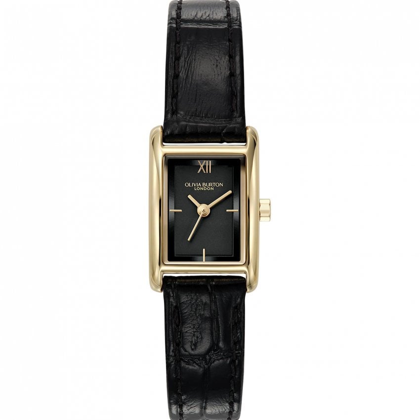 Olivia Burton Mini Grove Ladies Gold Leather Watch 24000284