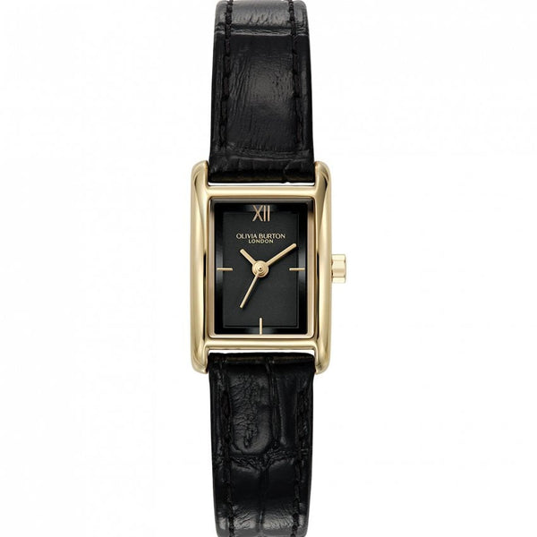 Olivia Burton Mini Grove Ladies Gold Leather Watch 24000284