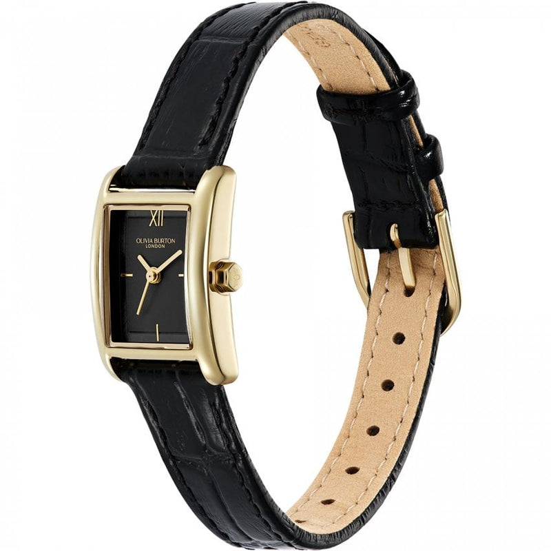 Olivia Burton Mini Grove Ladies Gold Leather Watch 24000284