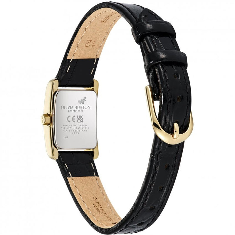 Olivia Burton Mini Grove Ladies Gold Leather Watch 24000284