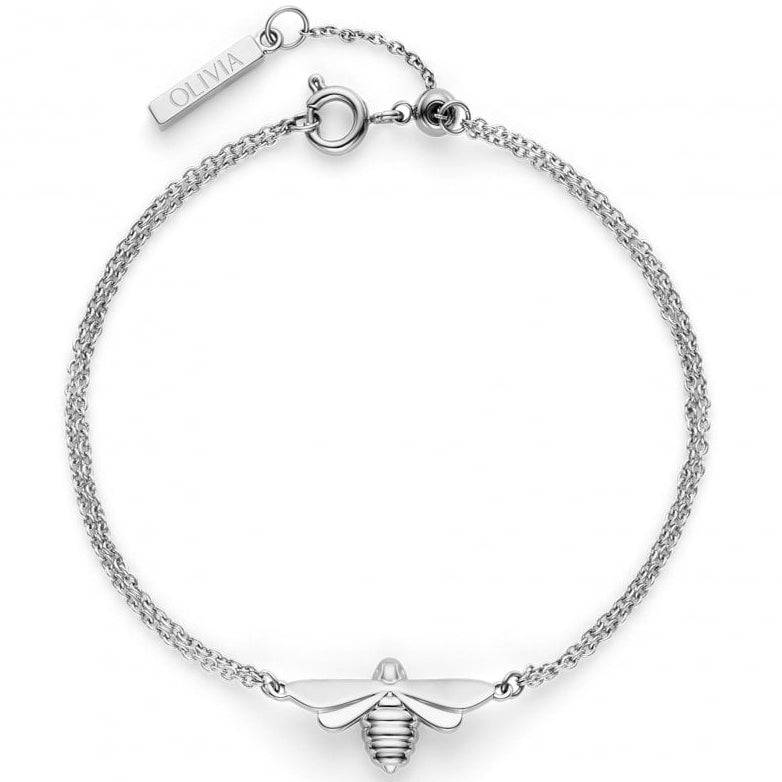 Olivia Burton Jewellery Honey Bee Silver Bracelet 24100476