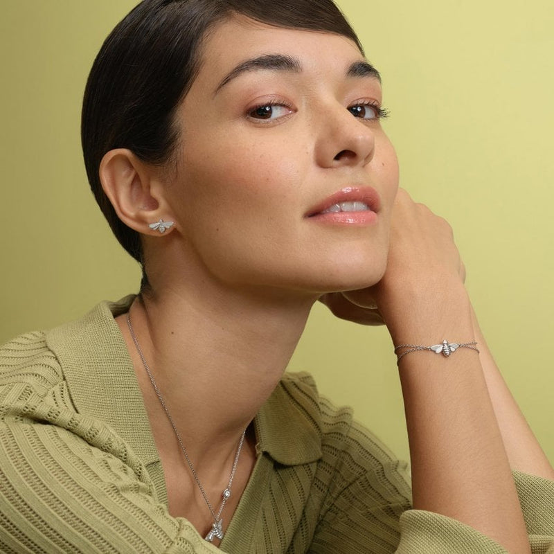 Olivia Burton Jewellery Honey Bee Silver Bracelet 24100476