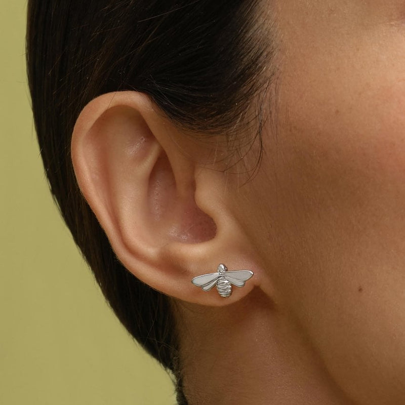 Olivia Burton Jewellery Honey Bee Silver Stud Earrings 24100478