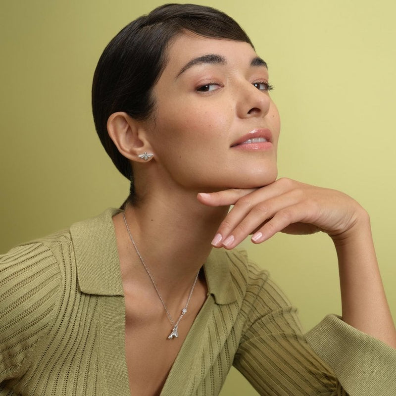 Olivia Burton Jewellery Honey Bee Silver Stud Earrings 24100478