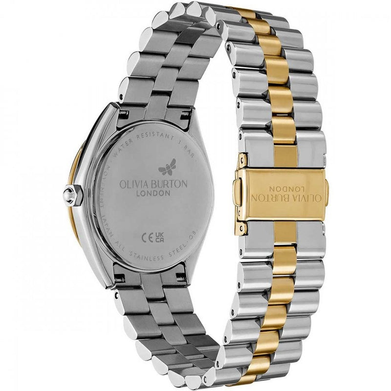 Olivia Burton Bejewelled Ladies Two-Tone Green Watch 24000137