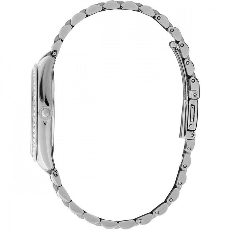 Olivia Burton Bejewelled Ladies Silver Pink Watch 24000134