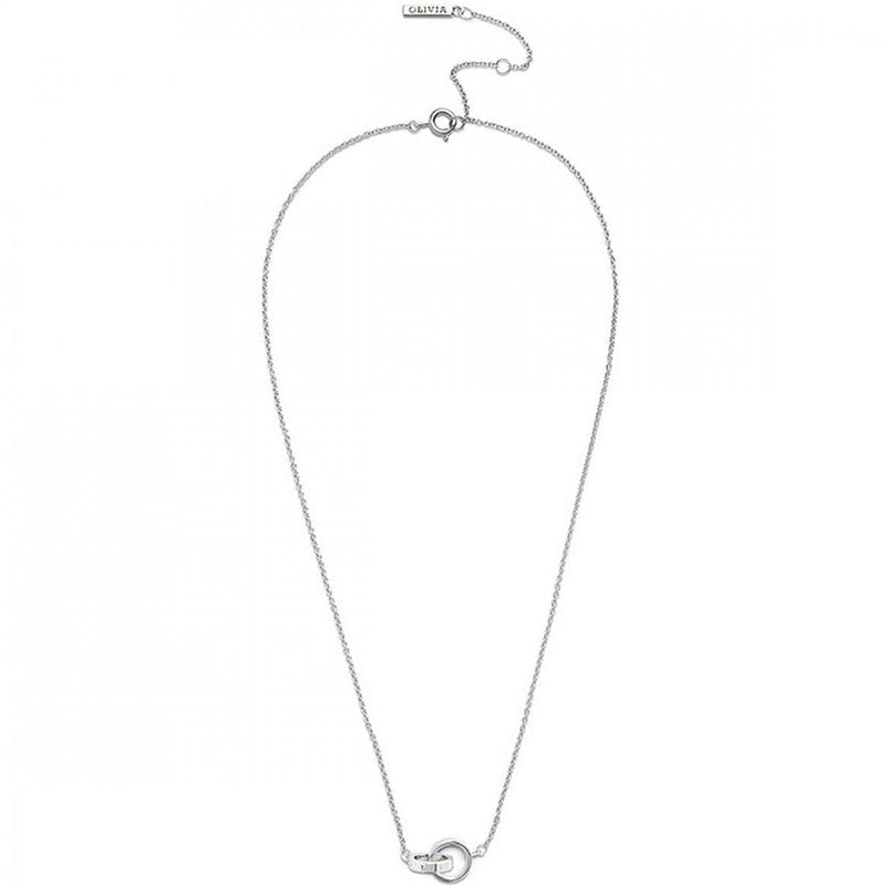 Olivia Burton Jewellery Interlink Silver Necklace OBJ16ENN54