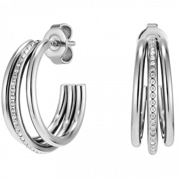 Olivia Burton Jewellery Ever Stacked Silver Hoop Earrings 24100294