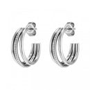 Olivia Burton Jewellery Ever Stacked Silver Hoop Earrings 24100294