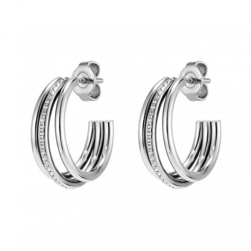 Olivia Burton Jewellery Ever Stacked Silver Hoop Earrings 24100294