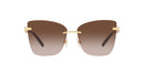 Dolce & Gabbana Cat-Eye Sunglasses Gold And Brown  DG2289 02/13